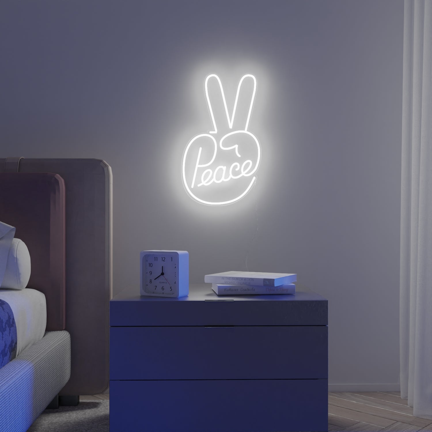Peace by Ceizer, signe en néon LED
