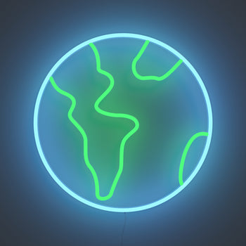 Earth - Signe en néon LED