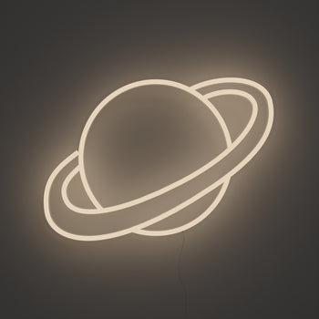 Saturn - Signe en néon LED