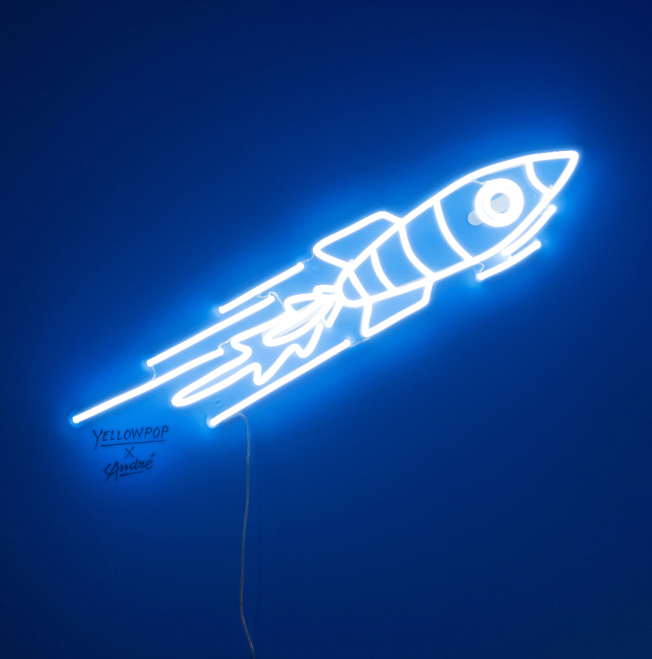 Rocket by André Saraiva - Signe en néon LED