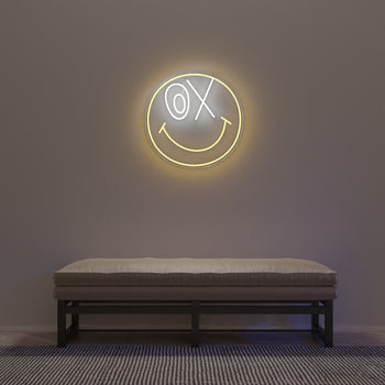Smiley 50th Anniversary by André Saraiva, signe en néon LED