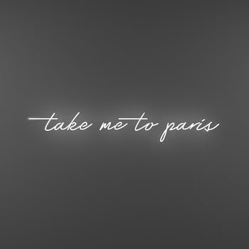 Take me to paris by Melissa - signe en néon LED
