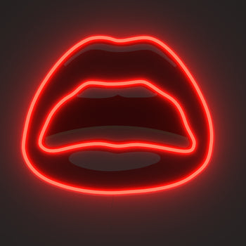 Red Lips by Tom Wesselmann, signe en néon LED