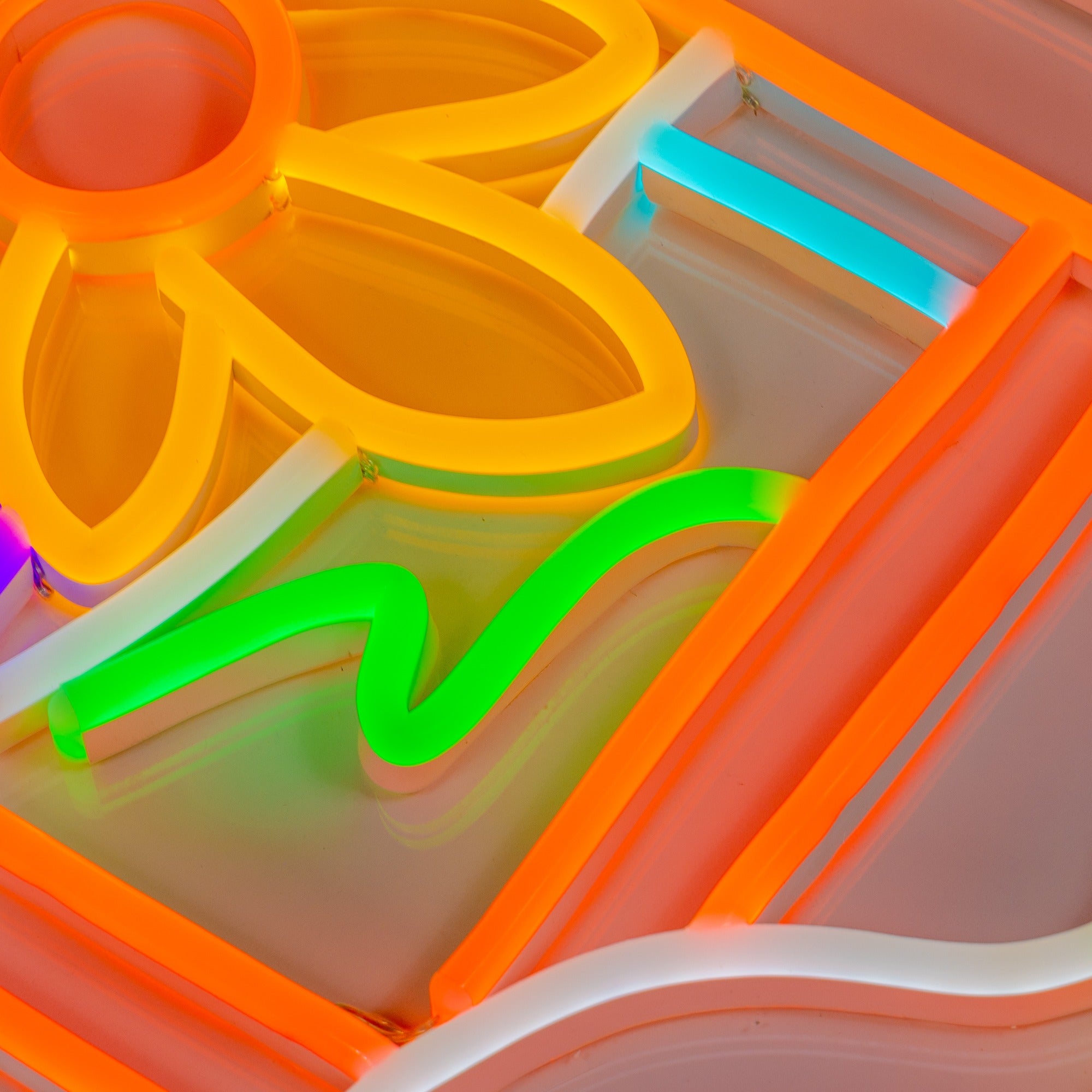 Composition by Tom Wesselmann, signe en néon LED