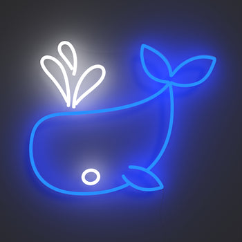 Whale Pal - Signe en néon LED