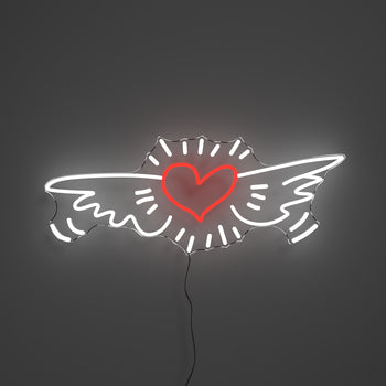 Wing Heart, YP x Keith Haring, signe en néon LED