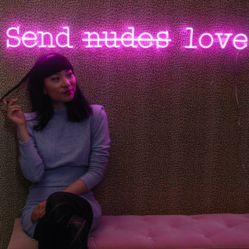 Send love, signe en néon LED