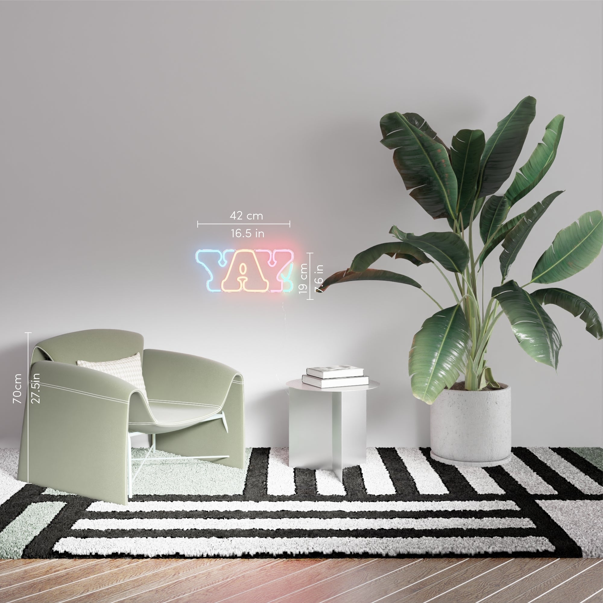 YAY! by Yoni Alter, signe en néon LED