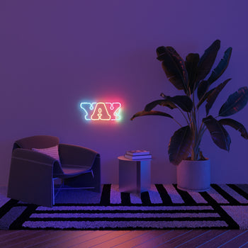 YAY! by Yoni Alter, signe en néon LED