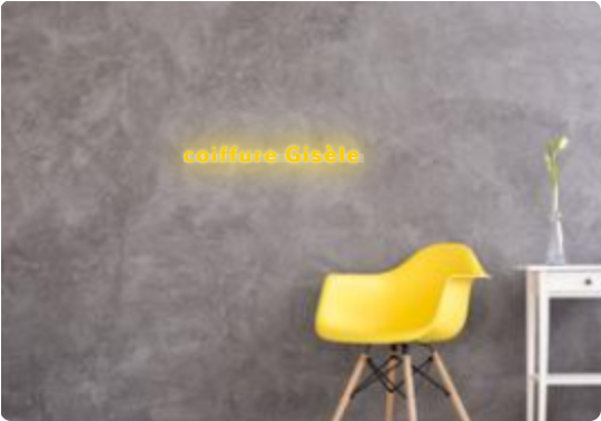 Custom text: coiffure Gisèle