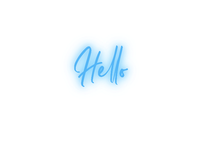 Custom text: Hello