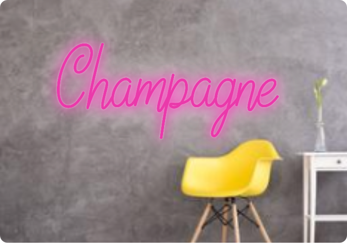 Custom text: Champagne