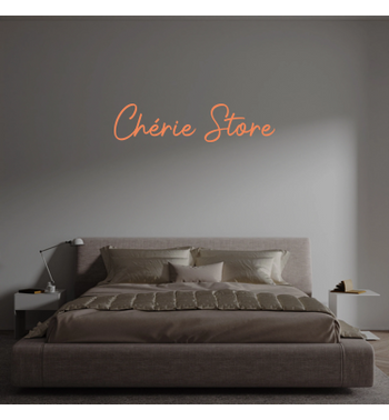 Custom text: Chérie Store