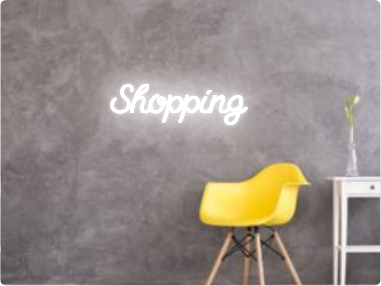 Custom text: Shopping