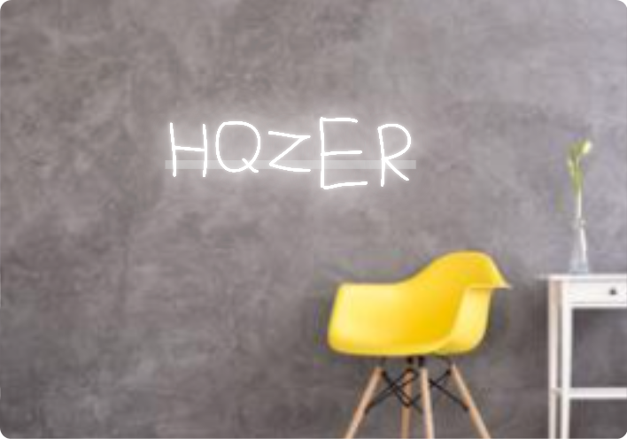 Custom text: HQZER