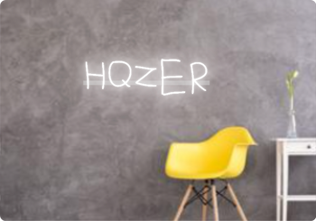 Custom text: HQZER