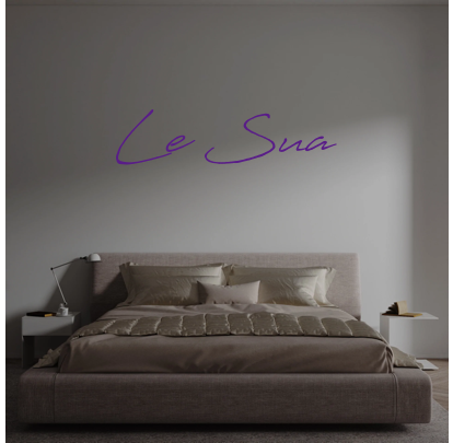 Custom text: Le Sua