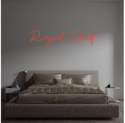Custom text: Royal Beef