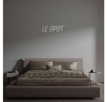 Custom text: LE SPOT