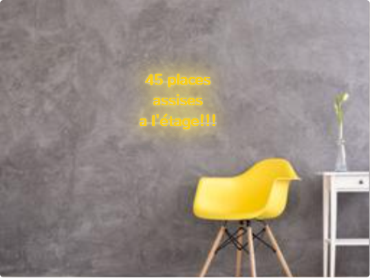 Custom text: 45 places
assises
a l