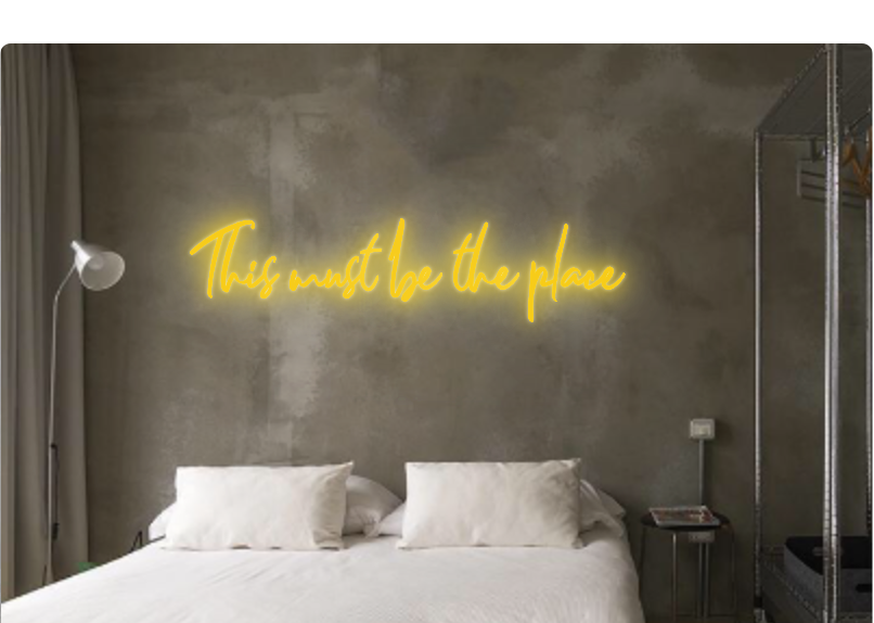 Custom text: This must be the place