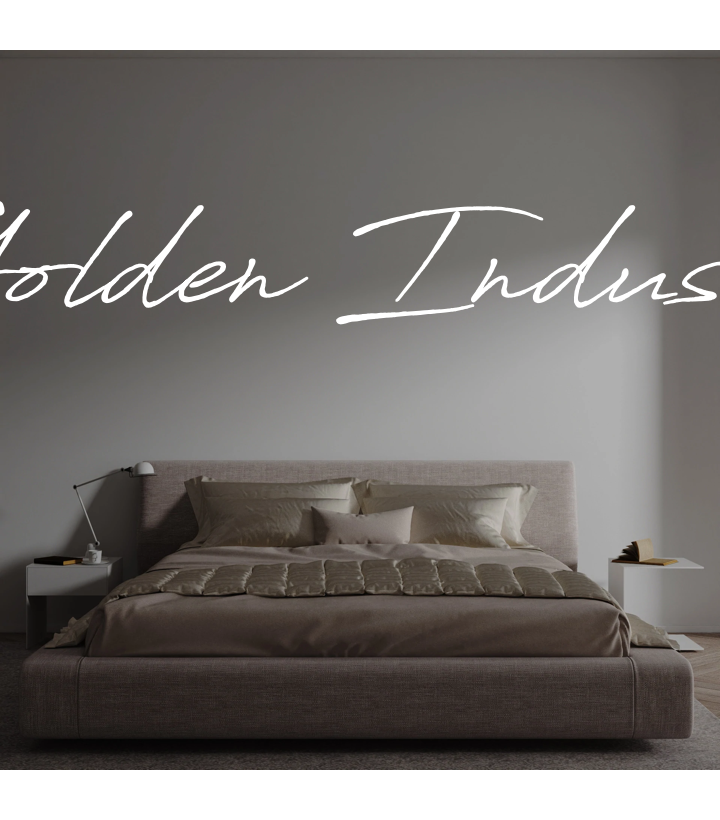 Custom text: Golden Industry