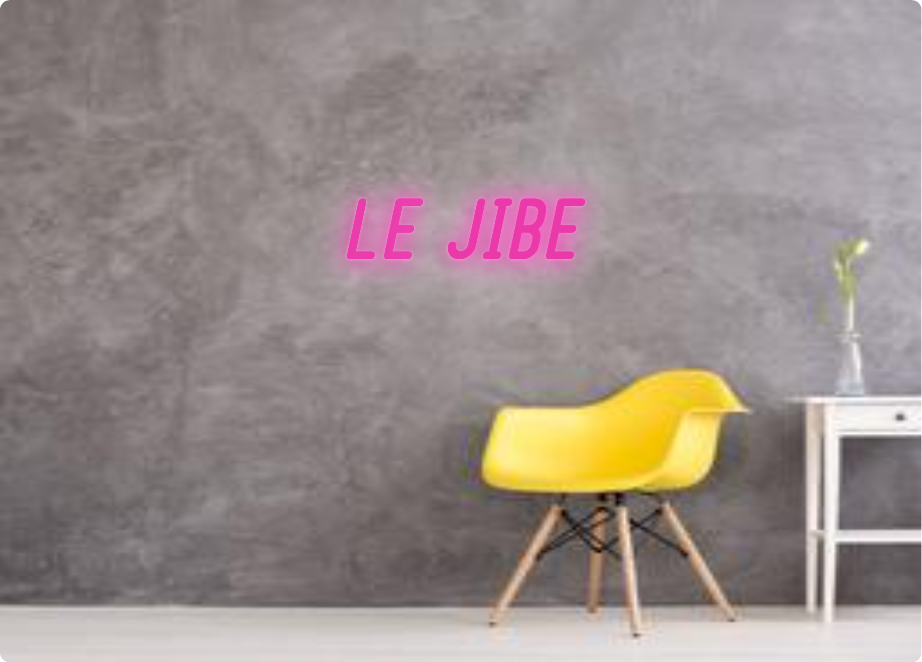 Custom text: LE JIBE