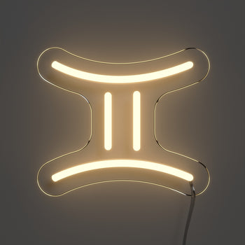 Gémeaux, signe en néon LED