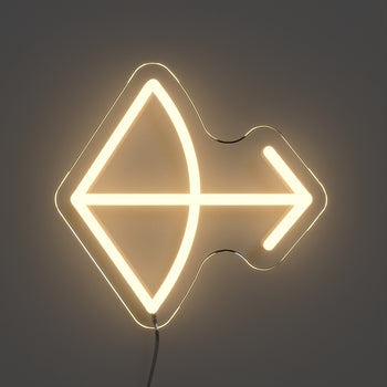 Sagittaire, signe en néon LED