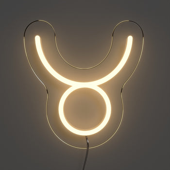 Taureau, signe en néon LED