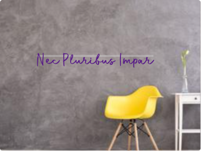 Custom text: Nec Pluribus Impar