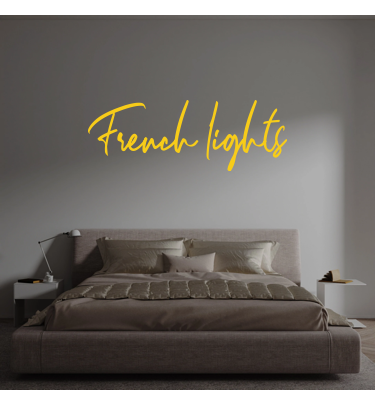 Custom text: French lights