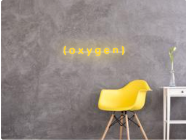 Custom text: ( o x y g e n )