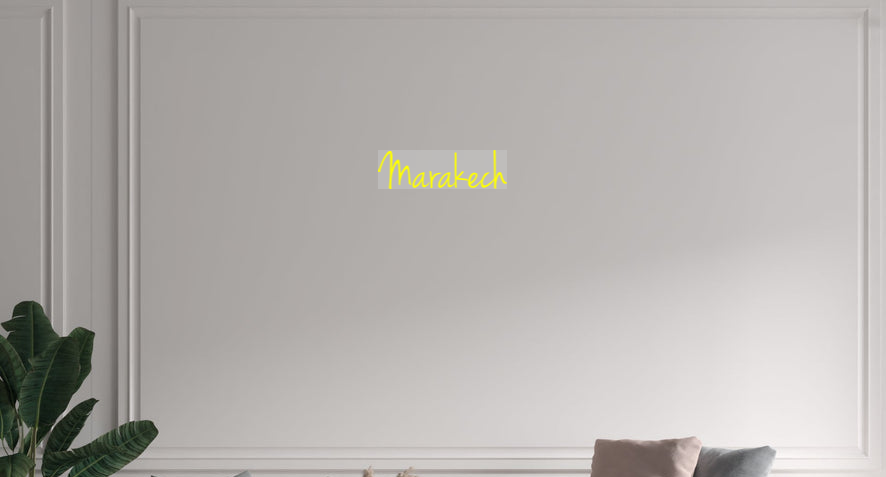 Custom text: Marakech