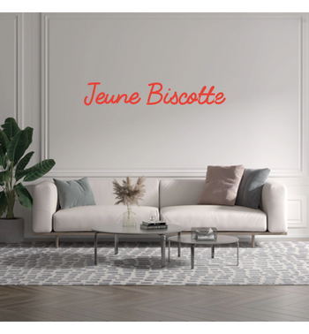 Custom text: Jeune Biscotte