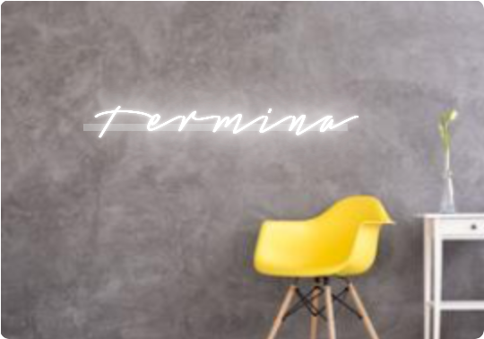 Custom text: Termina