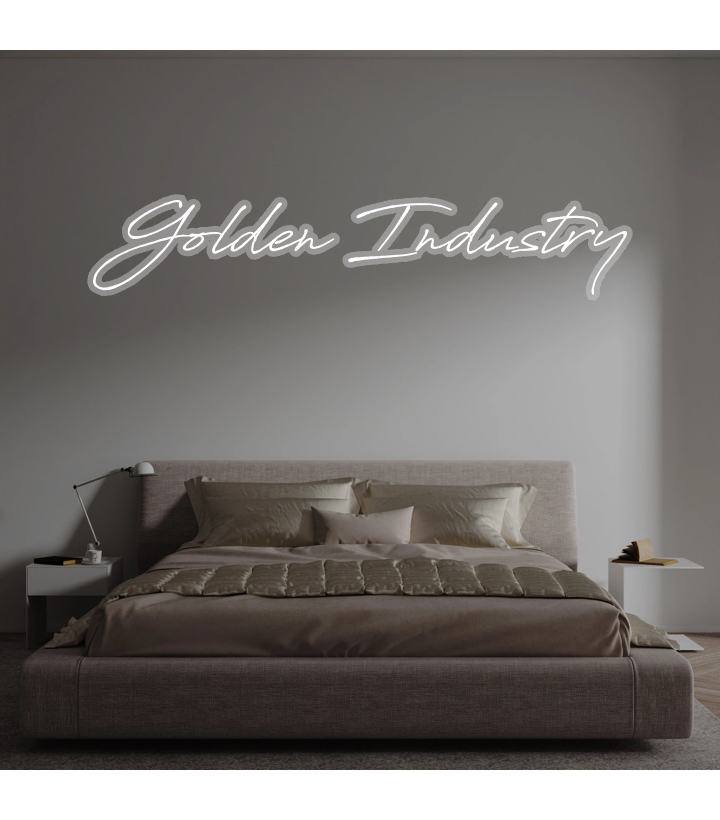 Custom text: Golden Industry