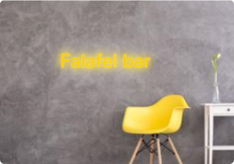 Custom text: Falafel bar