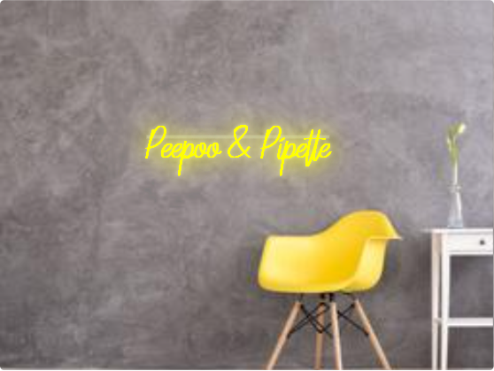 Custom text: Peepoo & Pipette