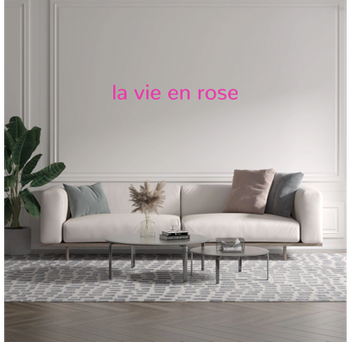 Custom text: la vie en rose