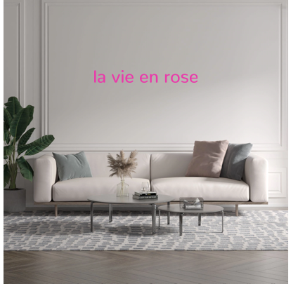 Custom text: la vie en rose