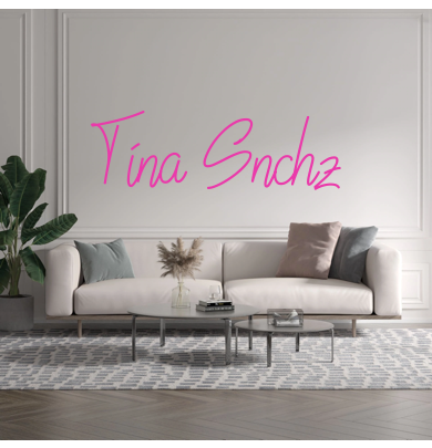 Custom text: Tina Snchz
