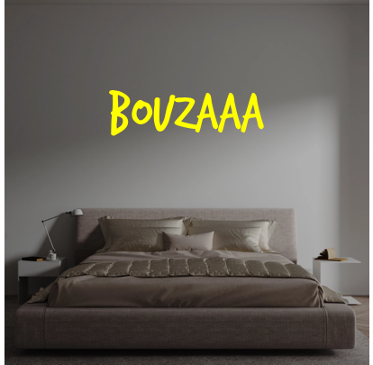 Custom text: Bouzaaa
