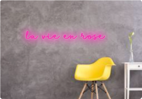 Custom text: la vie en rose