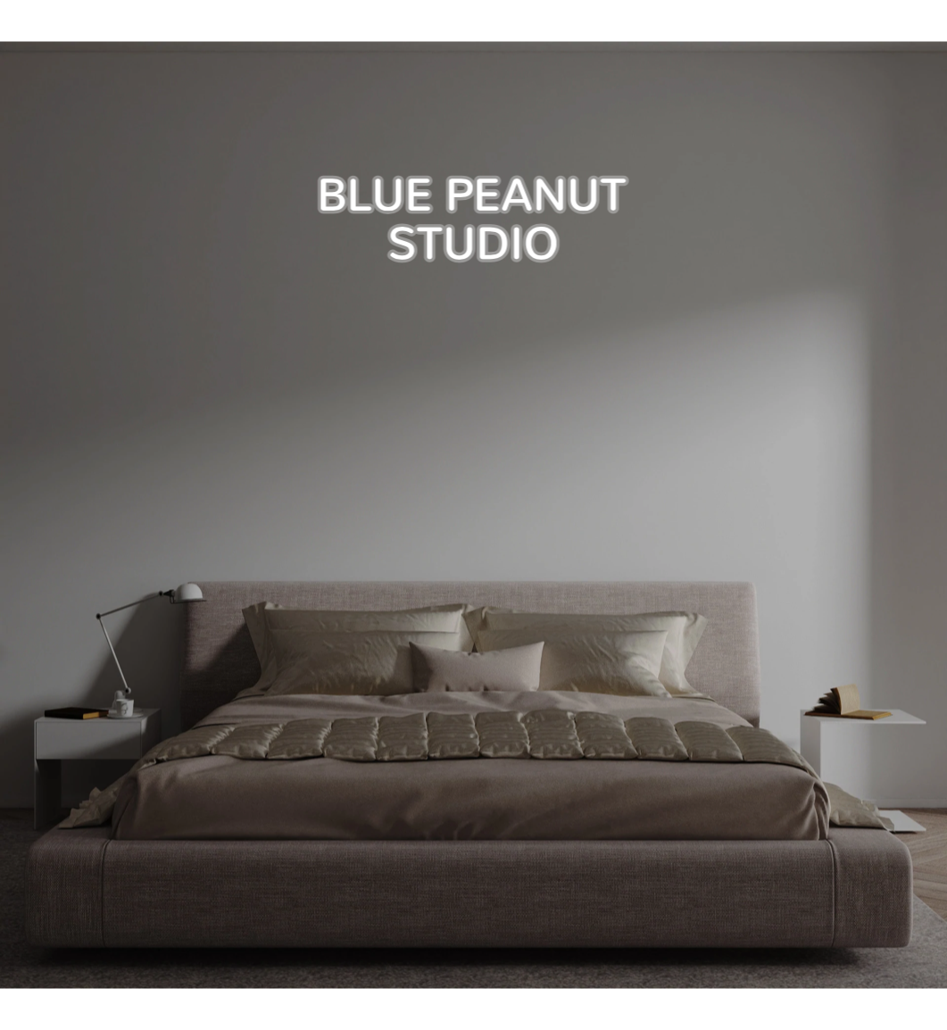 Custom text: BLUE PEANUT
STUDIO