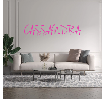 Custom text: CASSANDRA