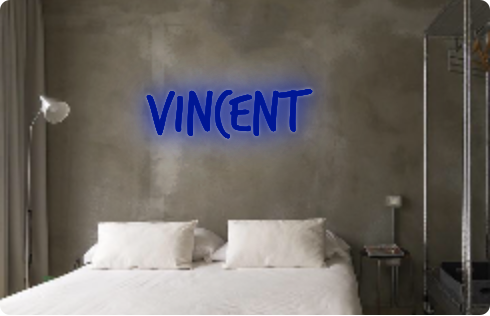 Custom text: Vincent