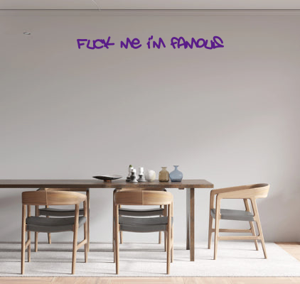 Custom text: Fuck me i