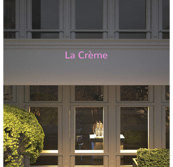 Custom text: La Crème