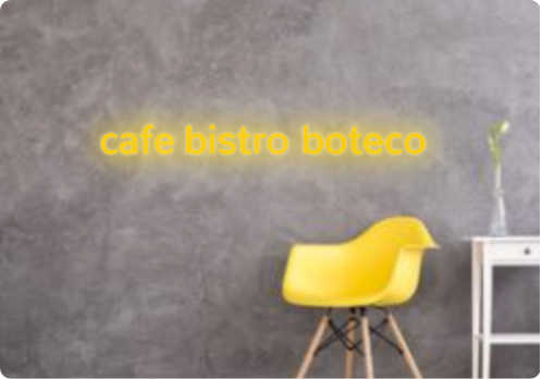 Custom text: cafe bistro boteco